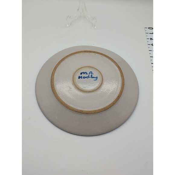 M.A. Hadley Pottery Hand Painted Folk Art Country 11" Piggy Dinner Plate - Picture 5 of 6